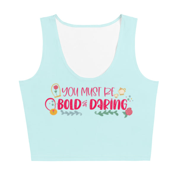 runDisney Belle Crop Top Disney Princess Half Marathon Beauty and the Beast You Must Be Bold Disney Princess Belle Crop Top