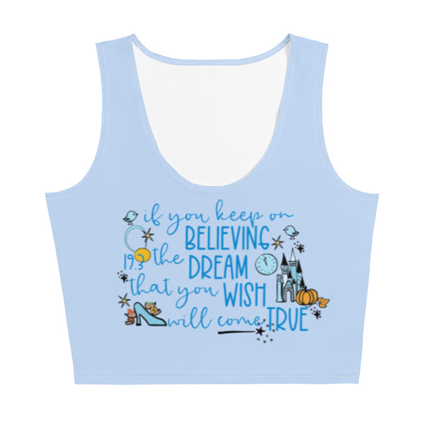 runDisney Cinderella Crop Top Disney Princess Half Marathon Fairytale Challenge Disney Cinderella Crop Top