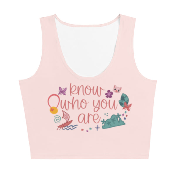 runDisney Moana Crop Top Disney Princess Half Marathon Know Who You Are Disney Moana Crop Top