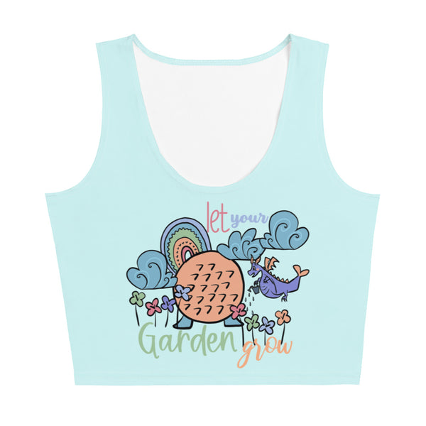 Figment Flower and Garden Crop Top Let Your Garden Grow Epcot Crop Top