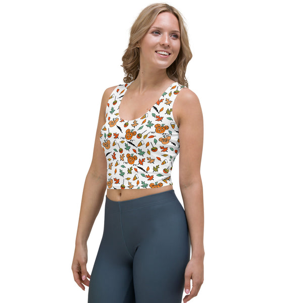 Mickey Pumpkin Halloween Crop Top Disney Halloween Boo to You Crop Top