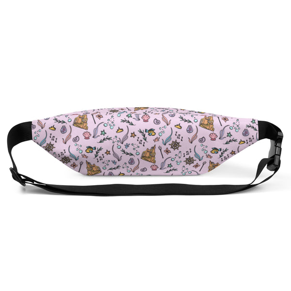 Little Mermaid Fanny Pack Disney Bag Mermaid Castle Flounder Seashell Belt Bag