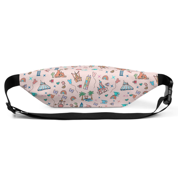 Disneyland Belt Bag California Dreamin' Disney Inspired Icon Fanny Pack