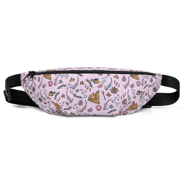 Little Mermaid Fanny Pack Disney Bag Mermaid Castle Flounder Seashell Belt Bag