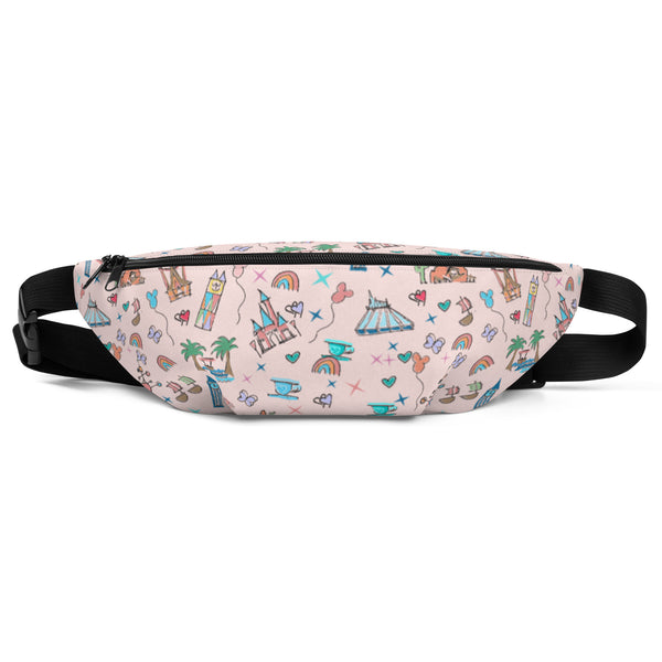 Disneyland Belt Bag California Dreamin' Disney Inspired Icon Fanny Pack
