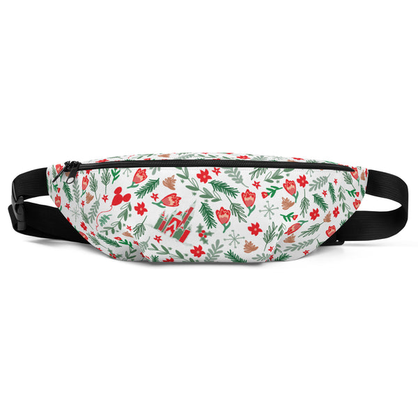 Cinderella's Castle Christmas Fanny Pack Christmas Garden Disney Holiday Belt Bag