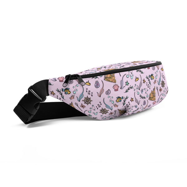 Little Mermaid Fanny Pack Disney Bag Mermaid Castle Flounder Seashell Belt Bag