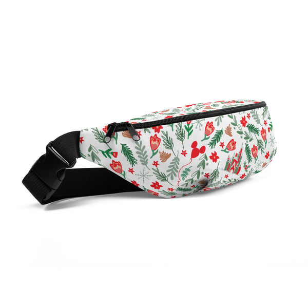 Cinderella's Castle Christmas Fanny Pack Christmas Garden Disney Holiday Belt Bag