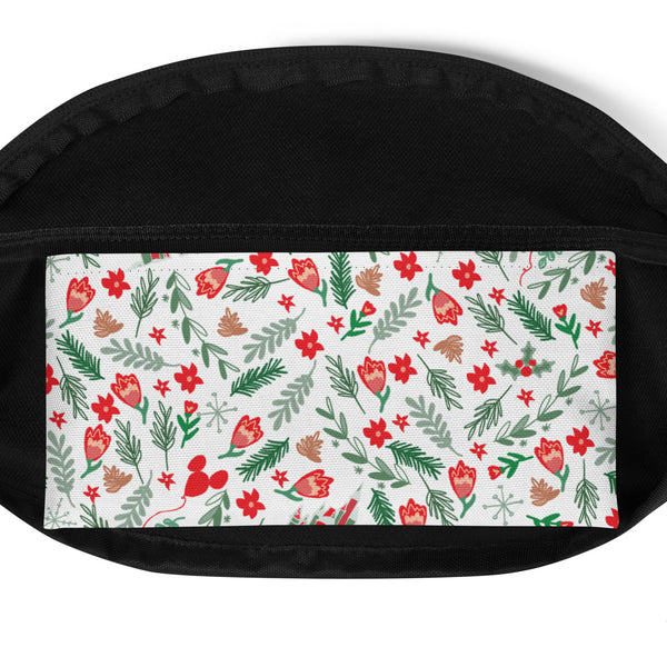 Cinderella's Castle Christmas Fanny Pack Christmas Garden Disney Holiday Belt Bag