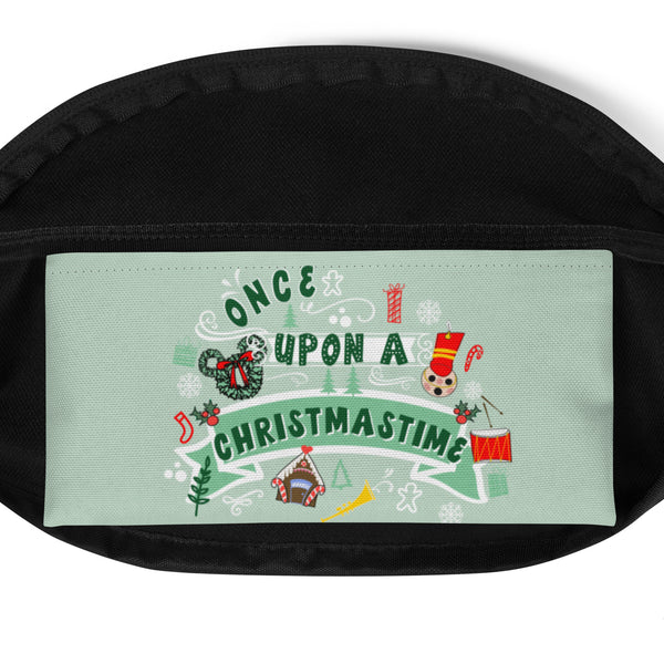 Disney Christmas Fanny Pack Once Upon a Christmastime Holiday Belt Bag