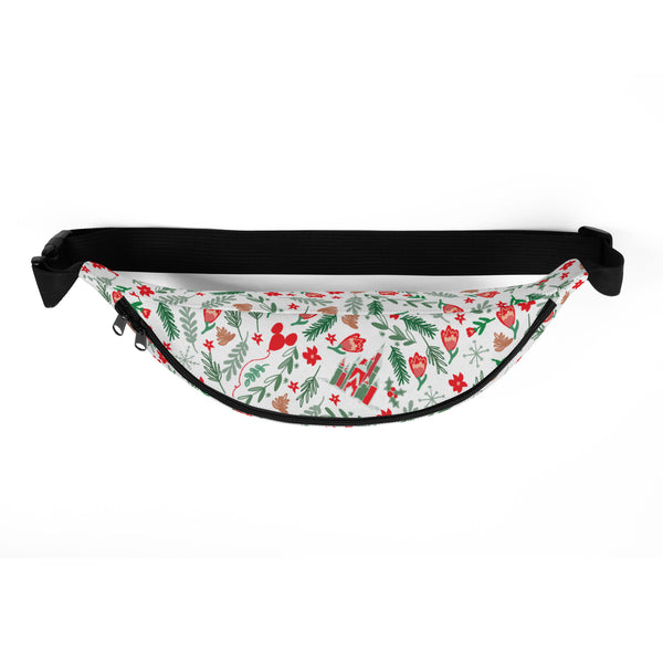 Cinderella's Castle Christmas Fanny Pack Christmas Garden Disney Holiday Belt Bag