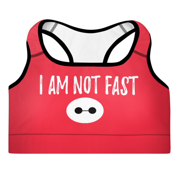 Baymax I am not fast Big Hero 6 Disney Padded Sports Bra