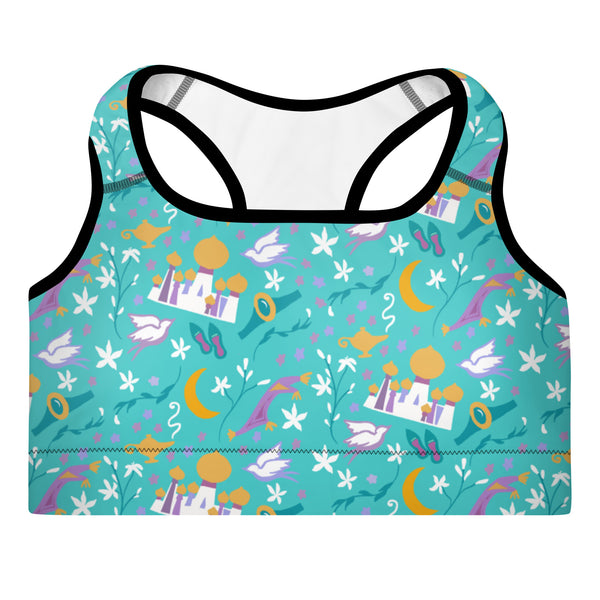 Jasmine sports bra Disney Princess Half Marathon Disney Jasmine Padded Sports Bra