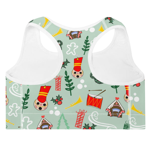 Disney Christmas Once Upon a Christmastime Holiday Padded Sports Bra