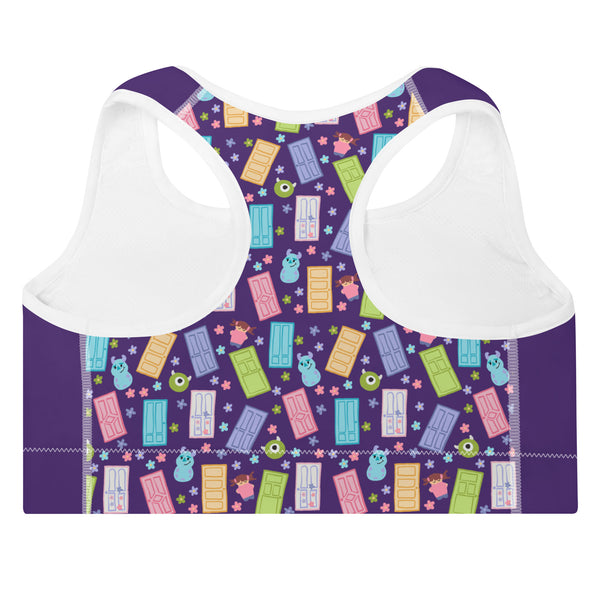 runDisney Monsters Inc Sports Bra Springtime Surprise Mike and Sulley Disney workout Padded Sports Bra