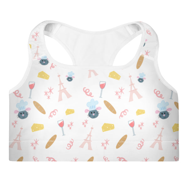 Ratatouille Remy France Food and Wine Padded Sports Bra