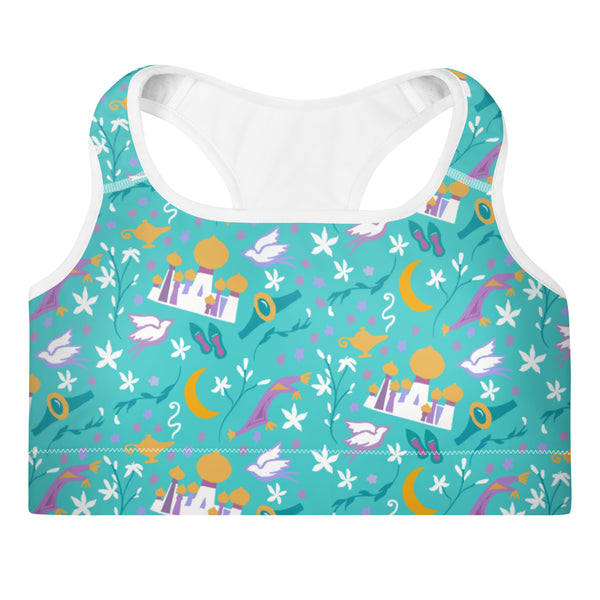 Jasmine sports bra Disney Princess Half Marathon Disney Jasmine Padded Sports Bra