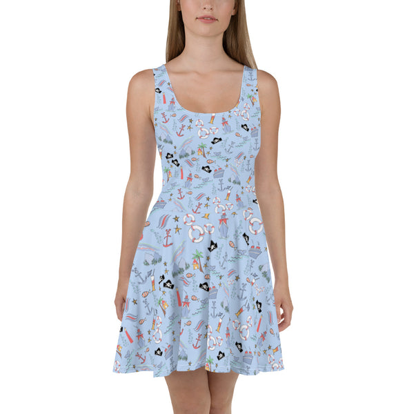 Disney Cruise Line Dress Disney Sketch DCL Skater Dress