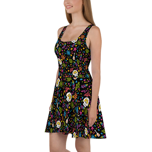 Coco Dress Disney Movie Seize Your Moment Day of the Dead Skater Dress