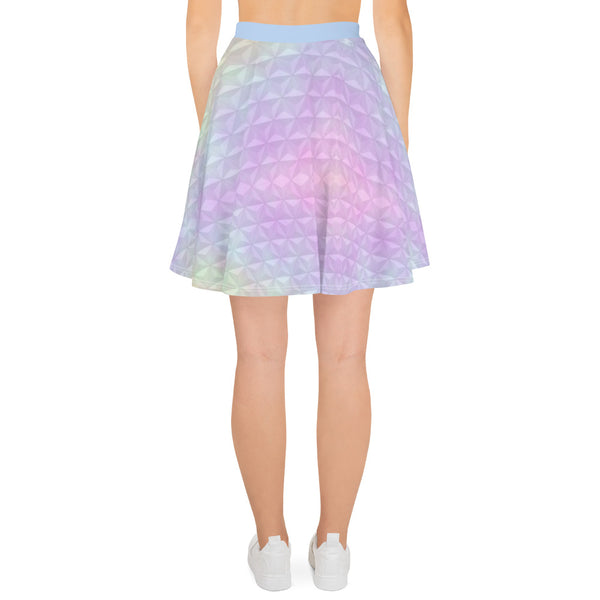 Epcot Spaceship Earth Pastel Skater Skirt Disney inspired skirt