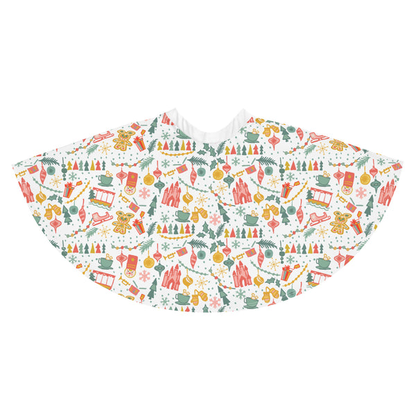 Disney Christmas List Skirt Disney Skirt Disney at Christmas Skater Skirt