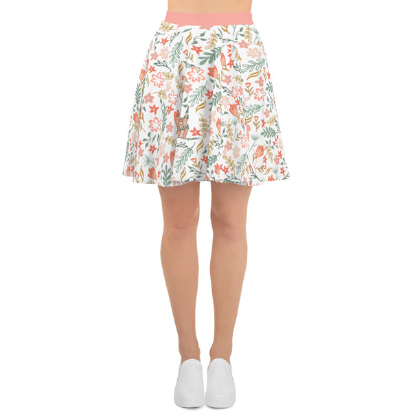 Cinderella's Castle Garden Skirt Floral Spring Disney Skater Skirt