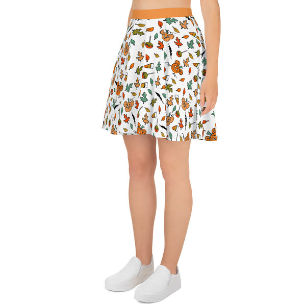 Mickey Pumpkin Halloween Skirt Disney Halloween Boo to You Skirt