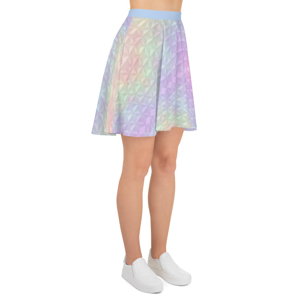 Epcot Spaceship Earth Pastel Skater Skirt Disney inspired skirt