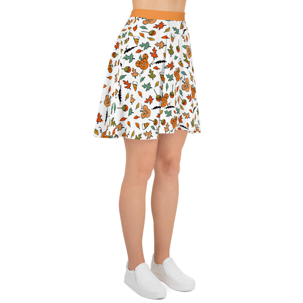 Mickey Pumpkin Halloween Skirt Disney Halloween Boo to You Skirt