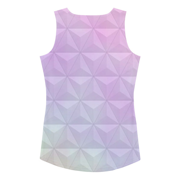 Epcot Spaceship Earth Pastel Form Fitting Tank Top