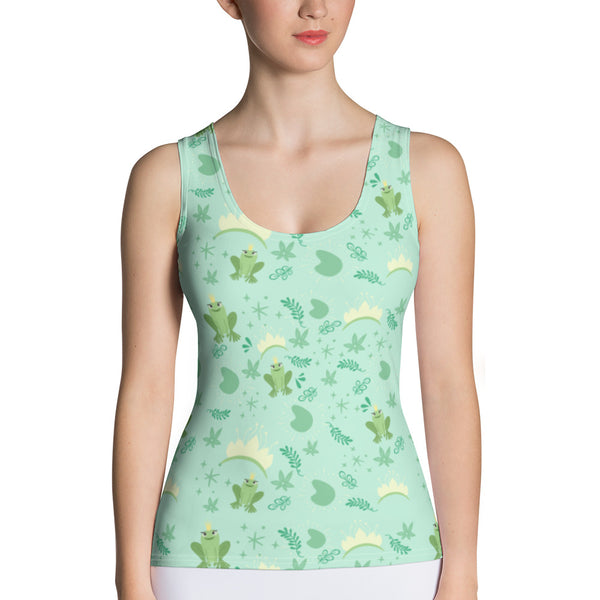 Princess and the Frog Tiana Disney Princess form fitting Tank Top