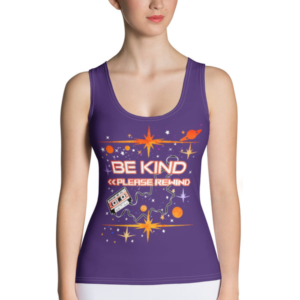 Guardians of the Galaxy tank top Be Kind Please Rewind Disney Marvel form fittingTank Top