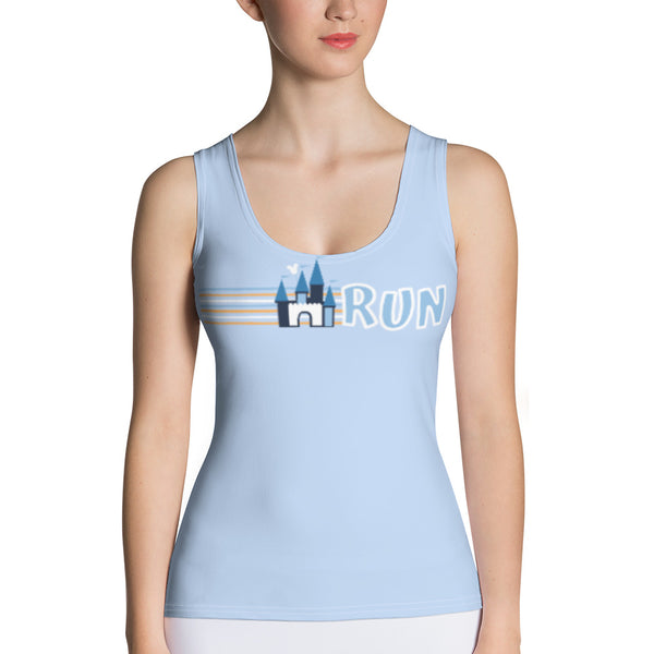 Disney Castle Run Tank Top runDisney Magic Kingdom fitted athletic Tank Top