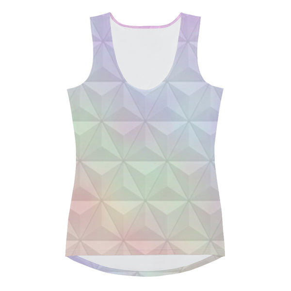 Epcot Spaceship Earth Pastel Form Fitting Tank Top