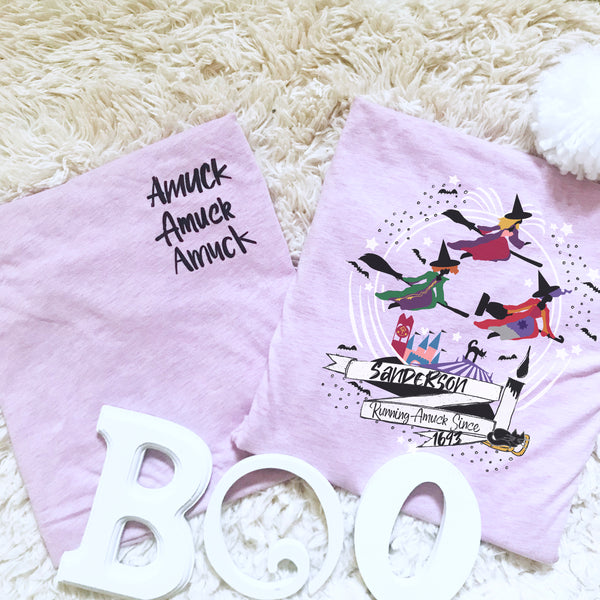 Sanderson Sisters T-Shirt Hocus Pocus Running Amuck Since 1693 Disney Halloween T-shirt