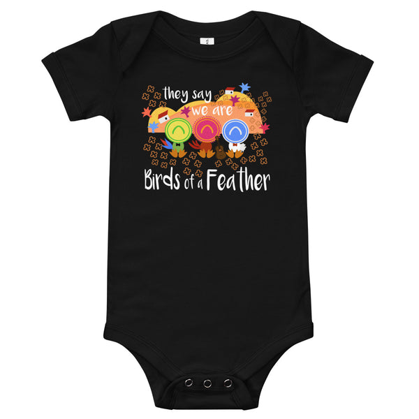 Three Caballeros Birds of a Feather Baby short sleeve one piece