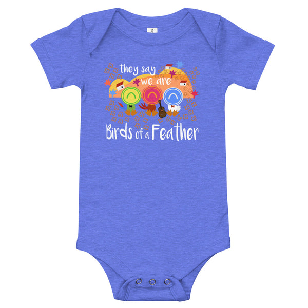 Three Caballeros Birds of a Feather Baby short sleeve one piece