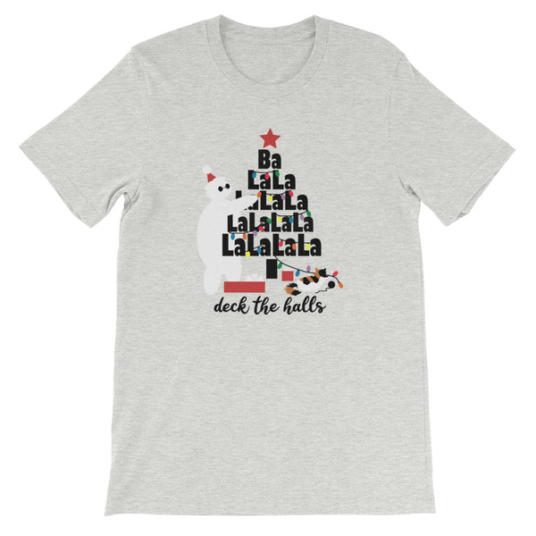 Baymax Disney Christmas T-Shirt. Christmas Tree with Furry Baby