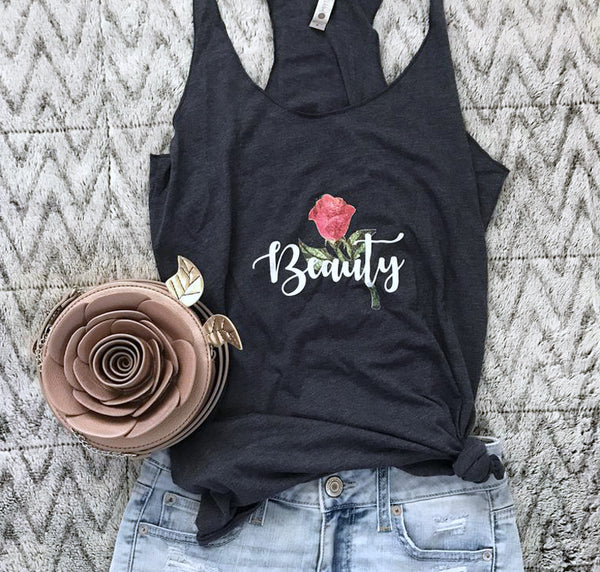 Beauty and the Beast Belle Rose Disney Tank Top