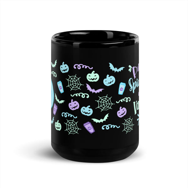 Muppets Haunted Mansion Black Mug Madame Leota Fall Halloween Disney Black Glossy Mug