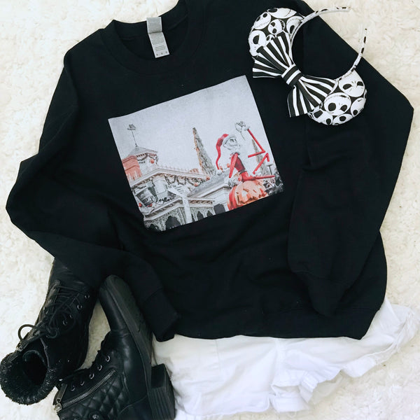 Nightmare before Christmas Photo Shirt Jack Skellington Disneyland Unisex Sweatshirt