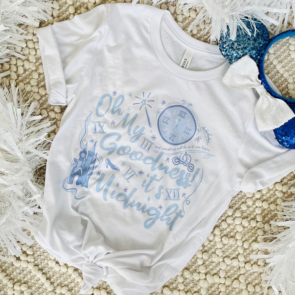 Cinderella Midnight Oh My Goodness T-shirt Disney New Years Cinderella T-shirt