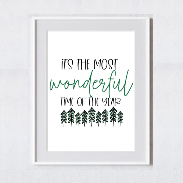 Classic Christmas Printable | Elegant Christmas Wall Art | Modern Christmas | 4 Digital Art Prints | INSTANT DOWNLOAD