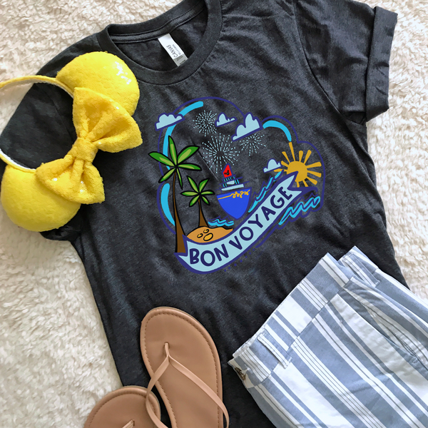 Bon Voyage T-Shirt Disney Cruise Shirt Castaway Cay Unisex T-shirt