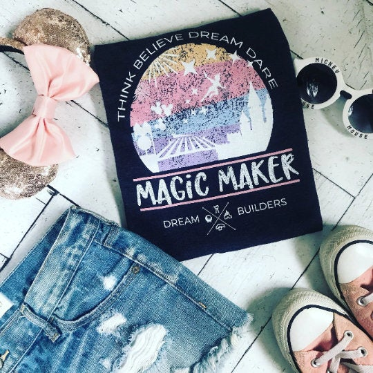 Dream Builders Magic Kingdom T-Shirt, Walt Disney World Disney Magic Maker T-shirt