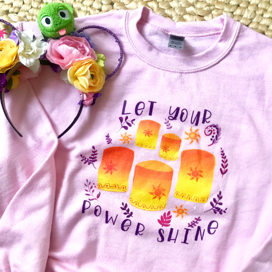 Tangled Lanterns Flower Gleam and Glow Unisex Sweatshirt