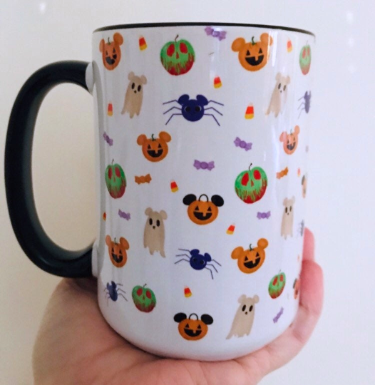 Disney Not So Scary Mug Disney Halloween Boo To You Disney Mug with Black Handle
