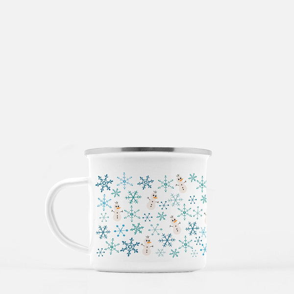 Olaf the Snowman Disney Winter Frozen Camping Mug with Snowflakes and Olaf Mug