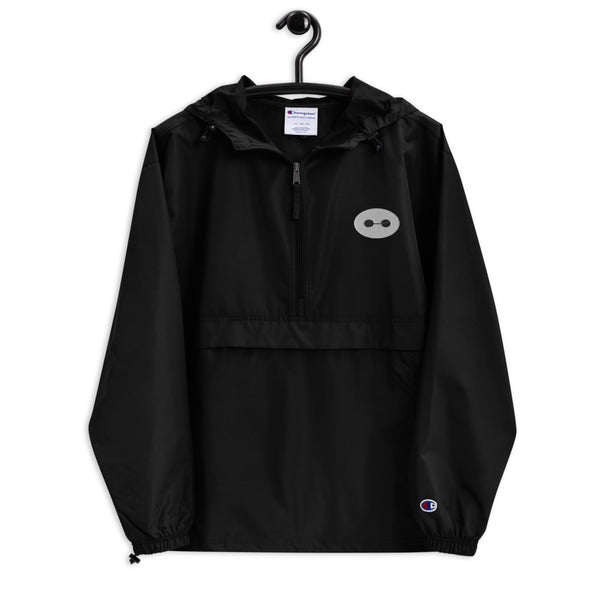 Baymax 1/2 Zip Embroidered Champion Packable Rain Jacket