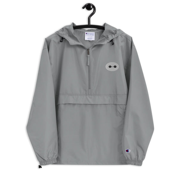 Baymax 1/2 Zip Embroidered Champion Packable Rain Jacket